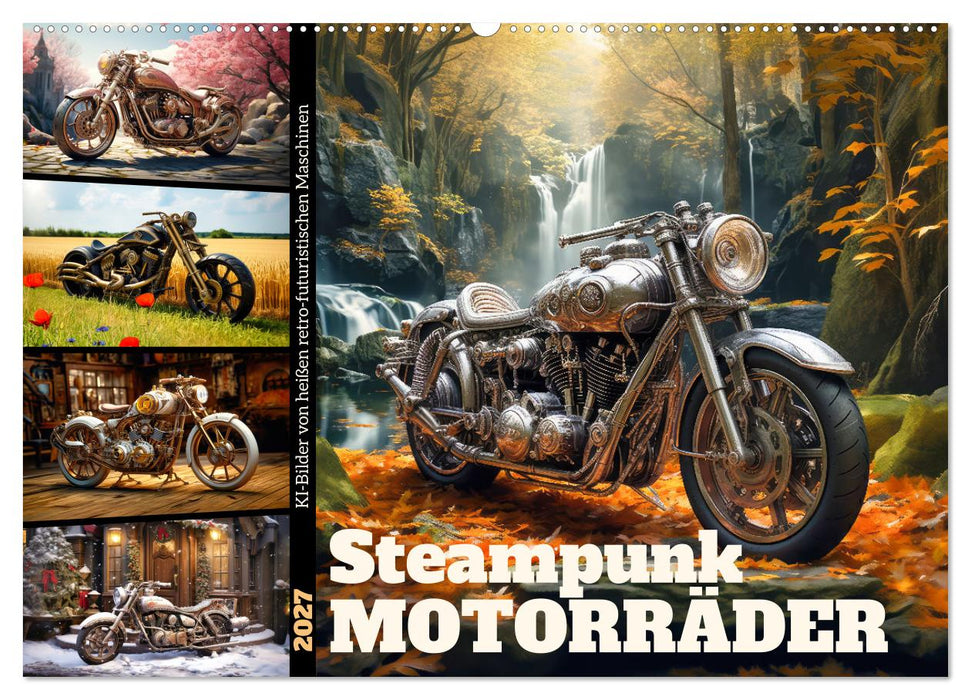 Steampunk Motorräder (CALVENDO Wandkalender 2027)