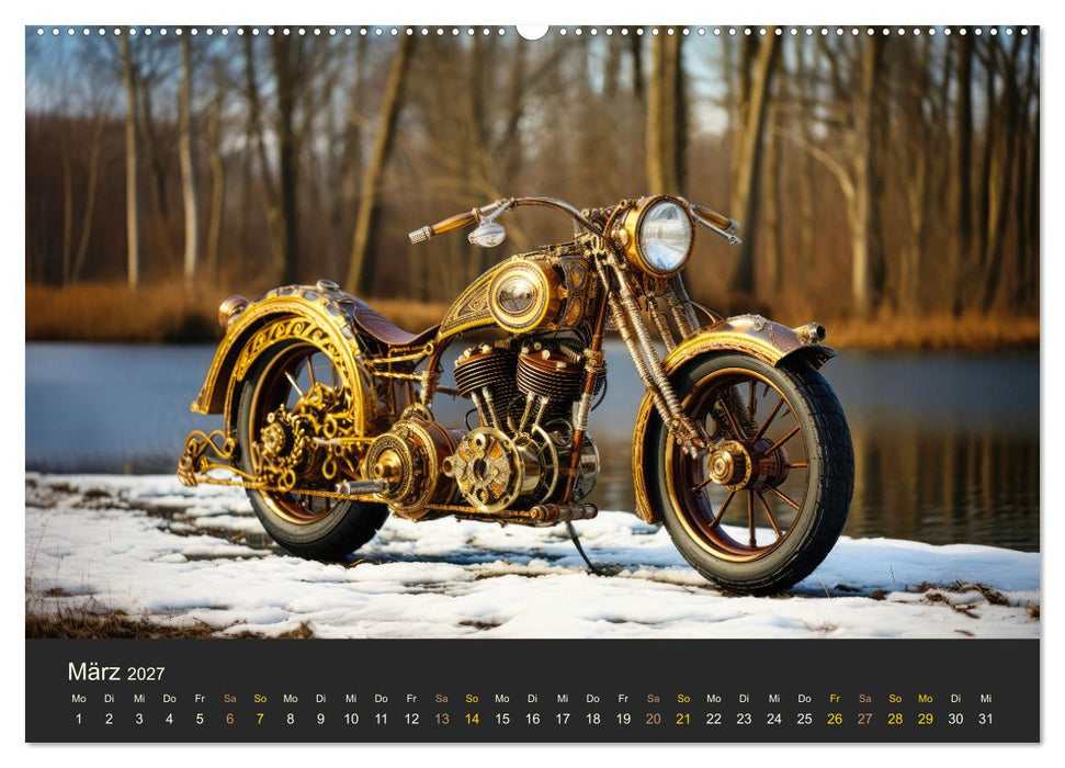Steampunk Motorräder (CALVENDO Wandkalender 2027)