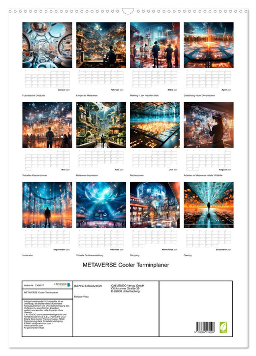 METAVERSE Cooler Terminplaner (CALVENDO Wandkalender 2027)