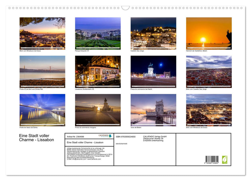 Eine Stadt voller Charme - Lissabon (CALVENDO Wandkalender 2027)
