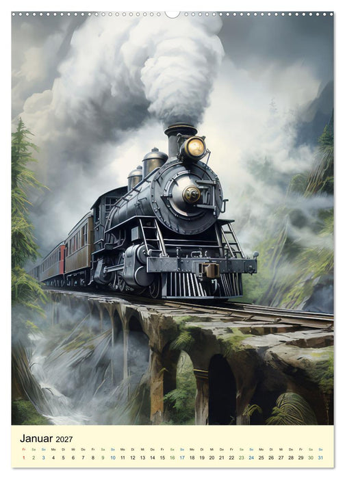 Steampunk Lokomotiven (CALVENDO Wandkalender 2027)