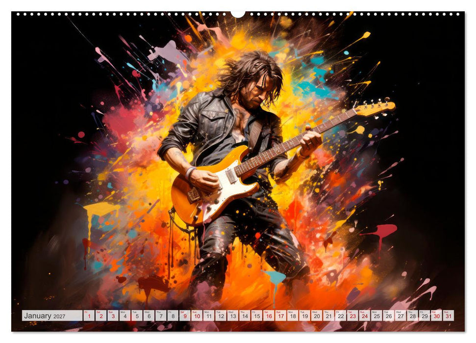 ROCK Feel the unlimited power (CALVENDO Monthly Calendar 2027)