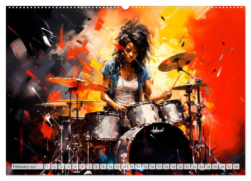 ROCK Feel the unlimited power (CALVENDO Monthly Calendar 2027)
