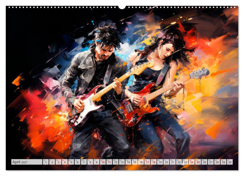 ROCK Feel the unlimited power (CALVENDO Monthly Calendar 2027)