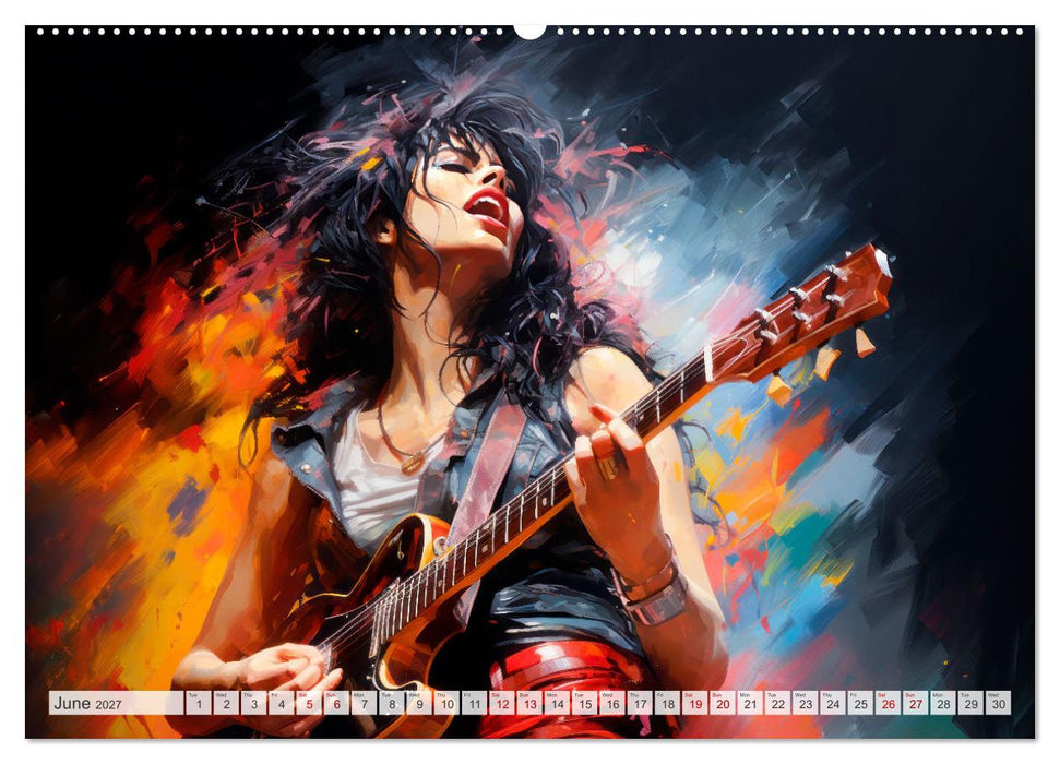 ROCK Feel the unlimited power (CALVENDO Monthly Calendar 2027)
