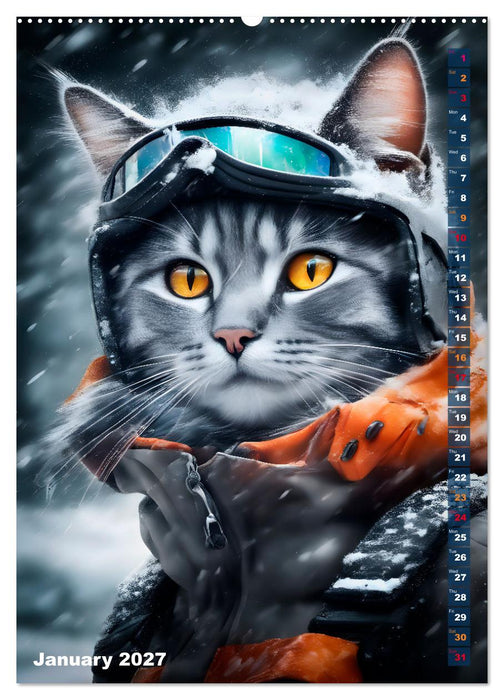 Outdoor sports for cats (CALVENDO Premium-Calendar 2027)