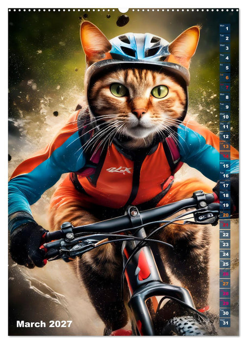 Outdoor sports for cats (CALVENDO Premium-Calendar 2027)