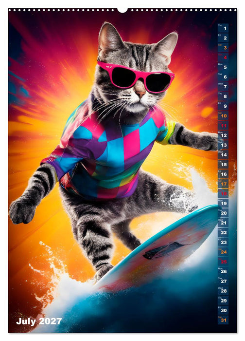 Outdoor sports for cats (CALVENDO Premium-Calendar 2027)