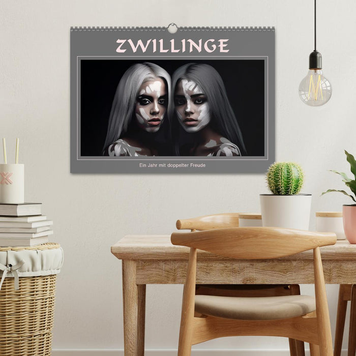 Zwillinge - Ein Jahr mit doppelter Freude (CALVENDO Wandkalender 2027)