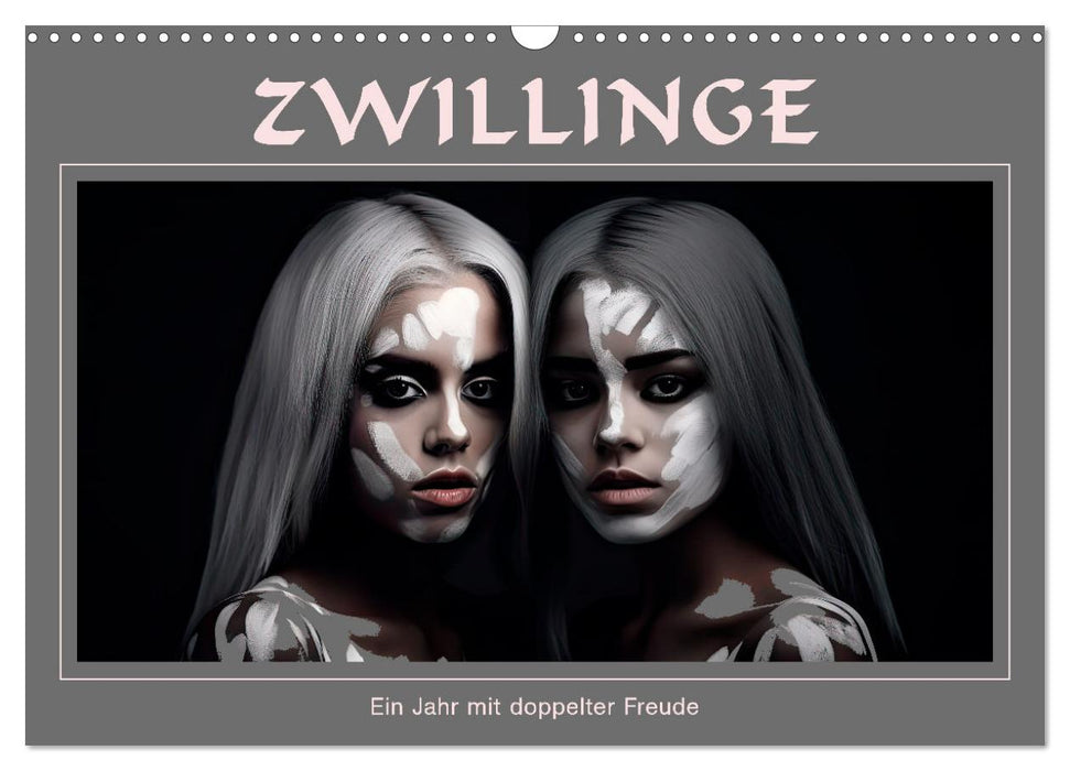 Zwillinge - Ein Jahr mit doppelter Freude (CALVENDO Wandkalender 2027)