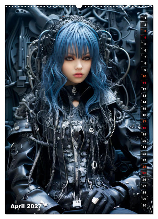 ROCKERINNEN Cyber, Goth, Punk und mehr (CALVENDO Wandkalender 2027)
