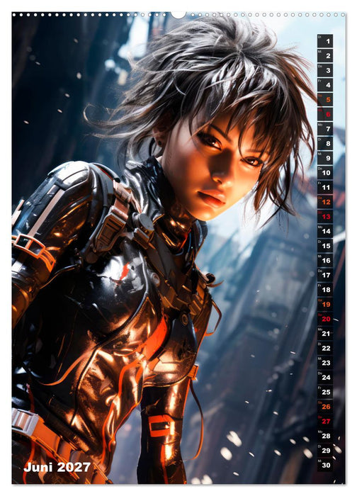 ROCKERINNEN Cyber, Goth, Punk und mehr (CALVENDO Wandkalender 2027)