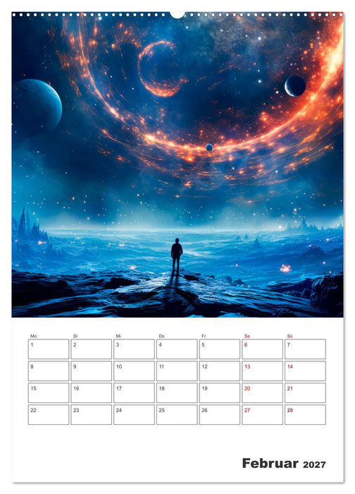 FERNE WELTEN Cooler Terminplaner (CALVENDO Premium Wandkalender 2027)