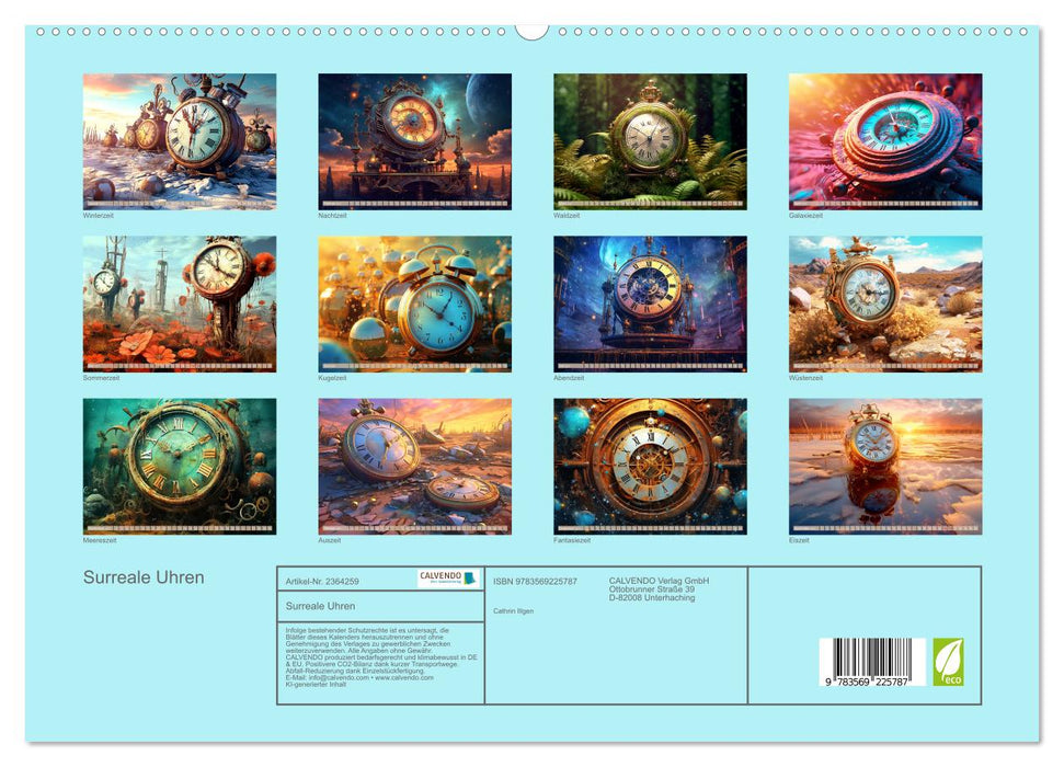 Surreale Uhren (CALVENDO Premium Wandkalender 2027)