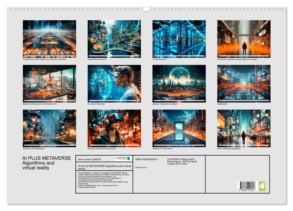 AI PLUS METAVERSE Algorithms and virtual reality (CALVENDO Monthly Calendar 2027)