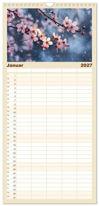 Japanische Kirschblüte (CALVENDO Familienplaner 2027)