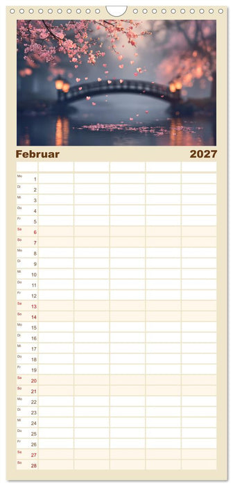 Japanische Kirschblüte (CALVENDO Familienplaner 2027)