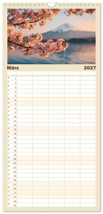 Japanische Kirschblüte (CALVENDO Familienplaner 2027)