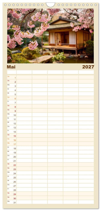 Japanische Kirschblüte (CALVENDO Familienplaner 2027)