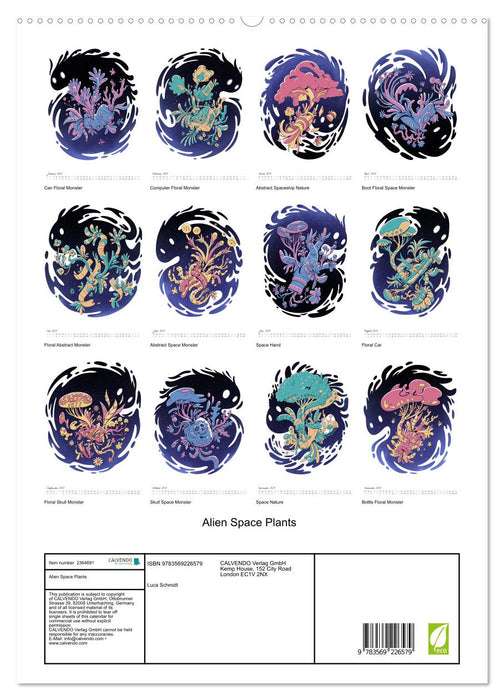 Alien Space Plants (CALVENDO Premium-Calendar 2027)