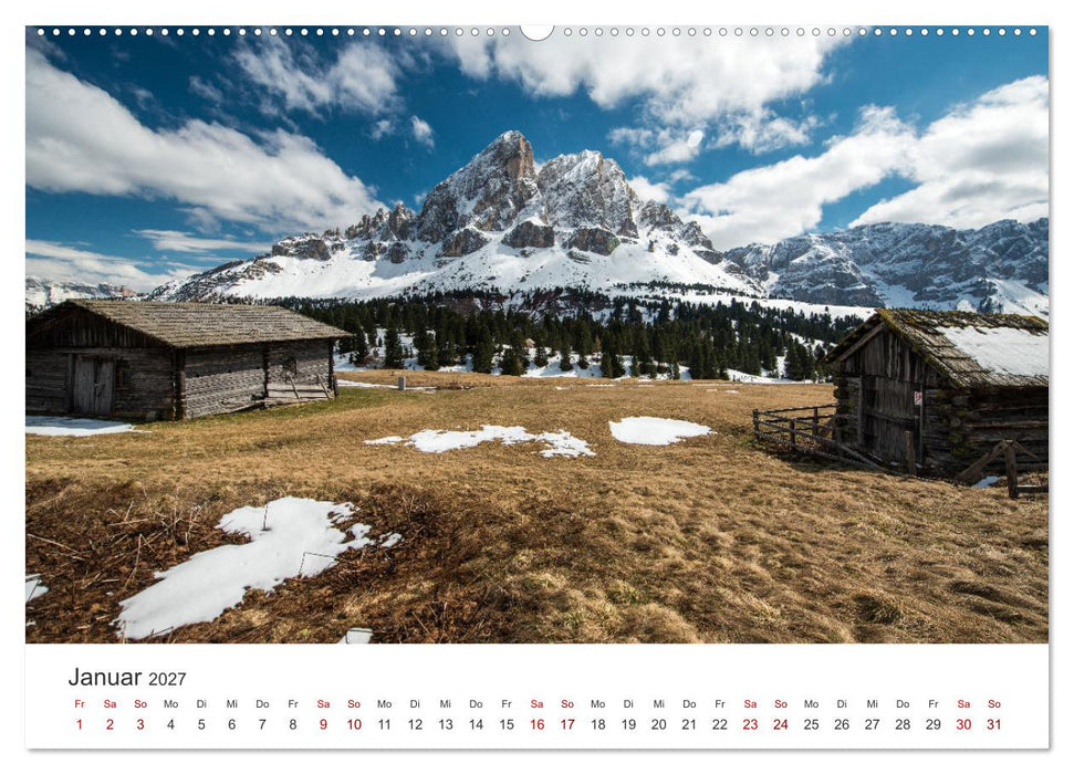 Ein Spaziergang in den Dolomiten (CALVENDO Wandkalender 2027)