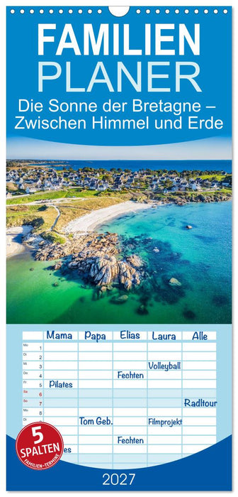 Die Sonne der Bretagne – Zwischen Himmel und Erde (CALVENDO Familienplaner 2027)