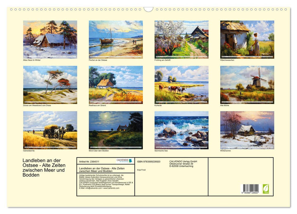 Landleben an der Ostsee - Alte Zeiten zwischen Meer und Bodden (CALVENDO Wandkalender 2027)