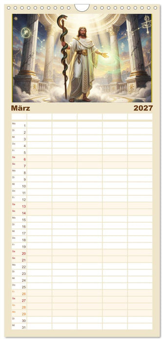 Griechische Gottheiten des Guten (CALVENDO Familienplaner 2027)