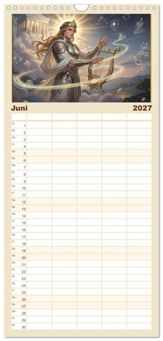 Griechische Gottheiten des Guten (CALVENDO Familienplaner 2027)