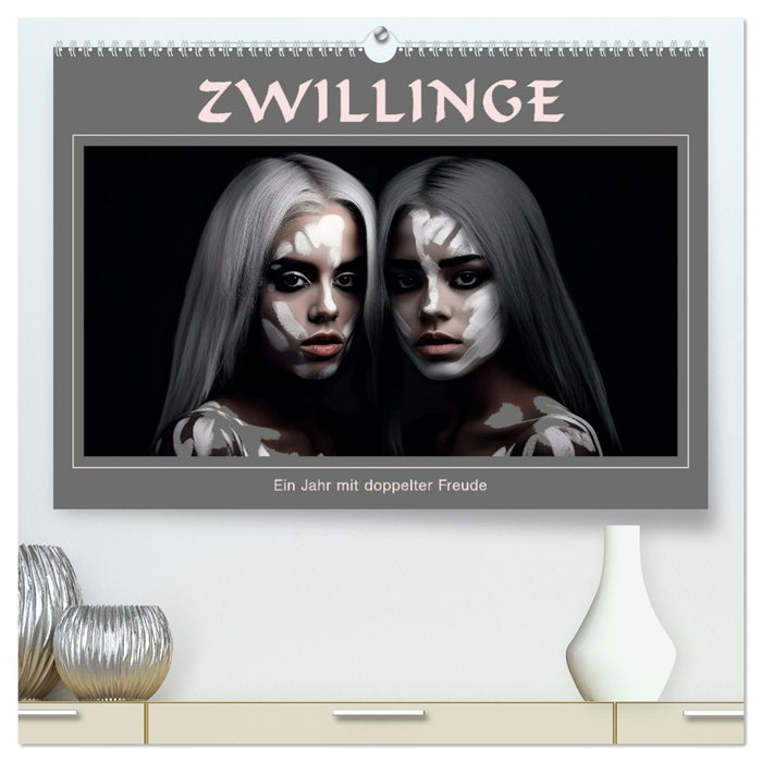 Zwillinge - Ein Jahr mit doppelter Freude (CALVENDO Premium Wandkalender 2027)