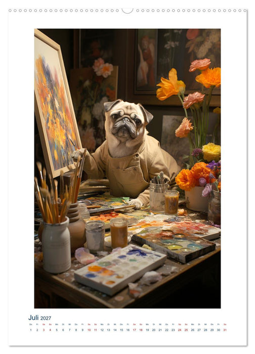 Der kleine Mops (CALVENDO Premium Wandkalender 2027)