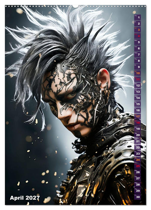 CYBERPUNK Cool guys (CALVENDO Monthly Calendar 2027)