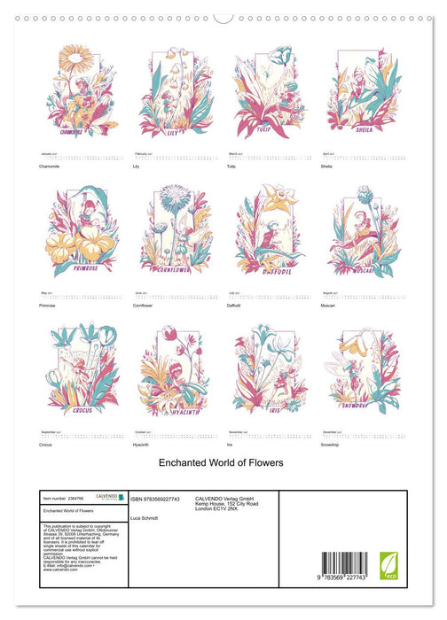 Enchanted World of Flowers (CALVENDO Premium-Calendar 2027)