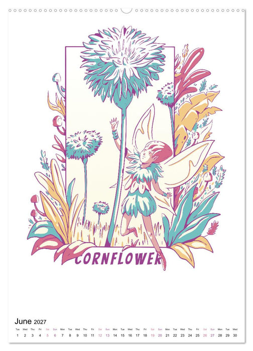 Enchanted World of Flowers (CALVENDO Premium-Calendar 2027)