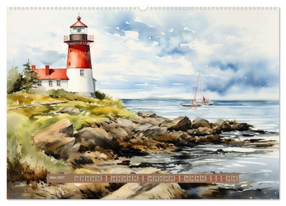 Urlaubszeit an der malerischen Nordseeküste (CALVENDO Premium Wandkalender 2027)