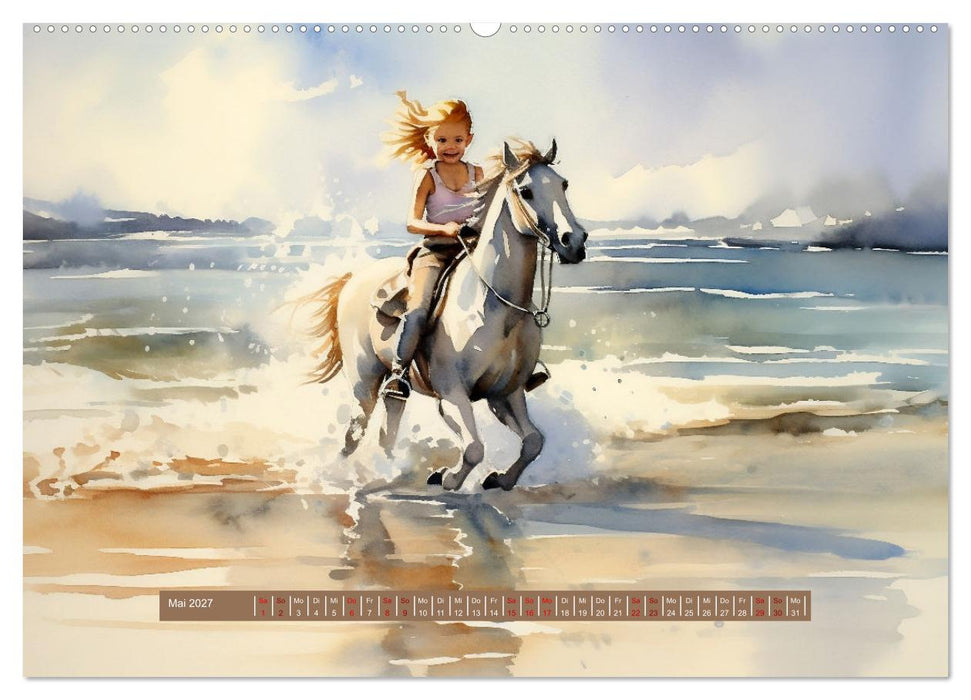 Urlaubszeit an der malerischen Nordseeküste (CALVENDO Wandkalender 2027)