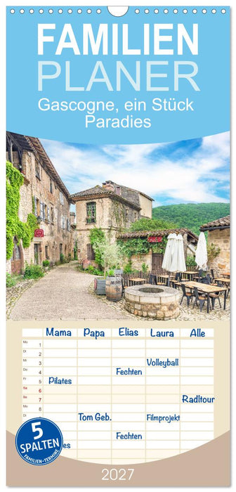 Gascogne, ein Stück Paradies (CALVENDO Familienplaner 2027)