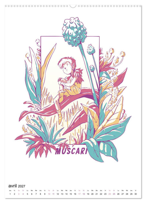 Monde enchanté de fleurs (CALVENDO Calendrier mensuel 2027)