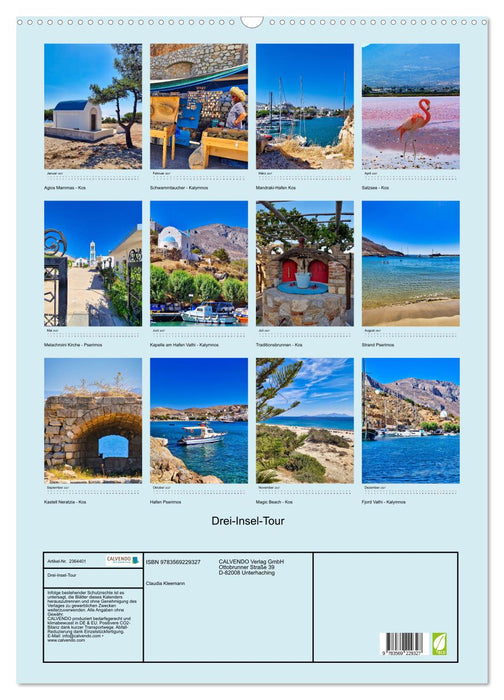 Drei-Insel-Tour (CALVENDO Wandkalender 2027)