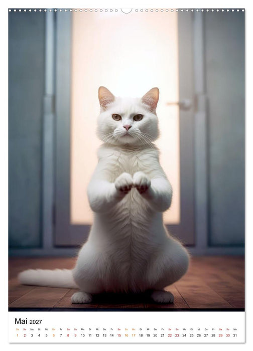 Miau Yoga (CALVENDO Premium Wandkalender 2027)