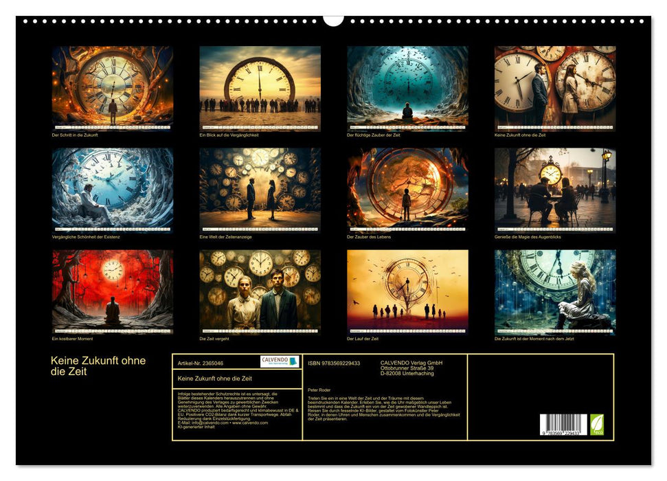 Keine Zukunft ohne die Zeit (CALVENDO Wandkalender 2027)