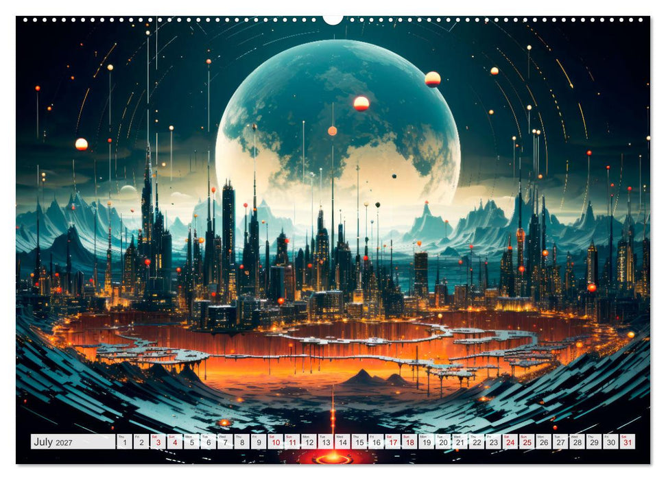 AI PLUS METAVERSE Algorithms and virtual reality (CALVENDO Premium-Calendar 2027)