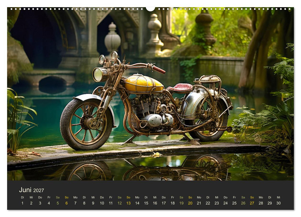 Steampunk Motorräder (CALVENDO Premium Wandkalender 2027)