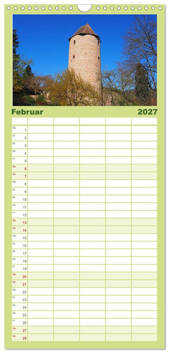 Weinheim im Herzen der Bergstraße (CALVENDO Familienplaner 2027)