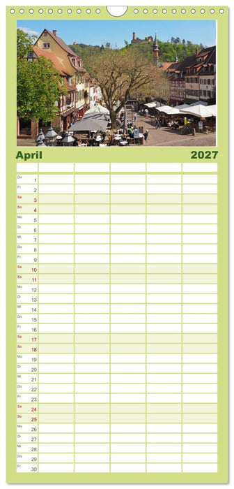 Weinheim im Herzen der Bergstraße (CALVENDO Familienplaner 2027)