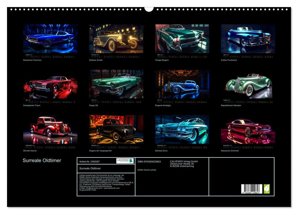Surreale Oldtimer (CALVENDO Wandkalender 2027)