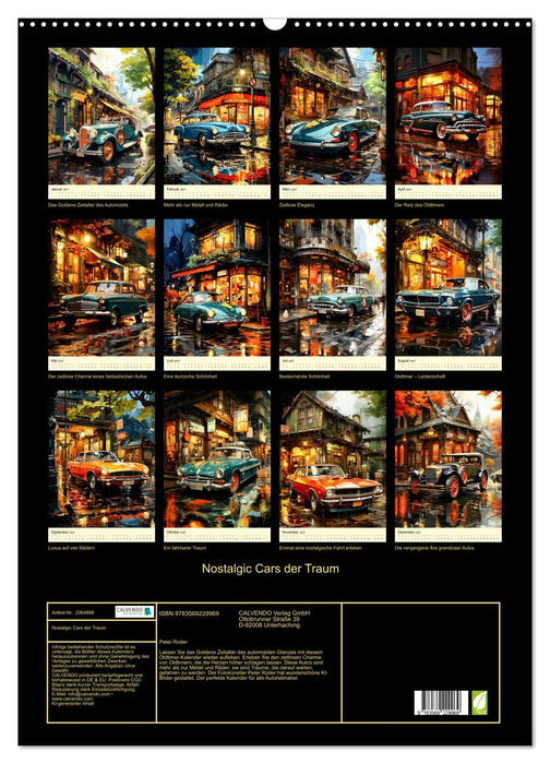 Nostalgic Cars der Traum (CALVENDO Wandkalender 2027)