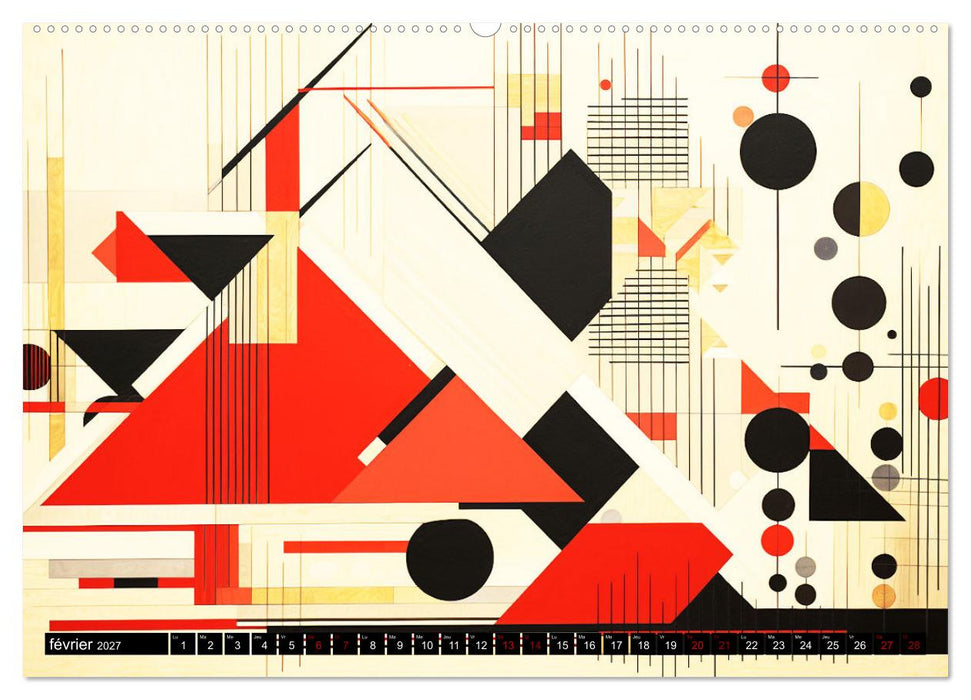 Vent sur l'art abstrait (CALVENDO Calendrier supérieur 2027)