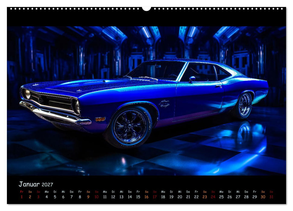 Surreale Oldtimer (CALVENDO Premium Wandkalender 2027)