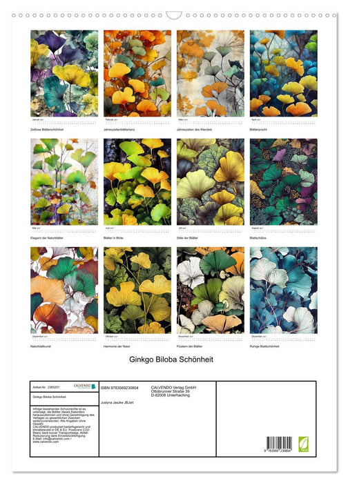 Ginkgo Biloba Schönheit (CALVENDO Wandkalender 2027)